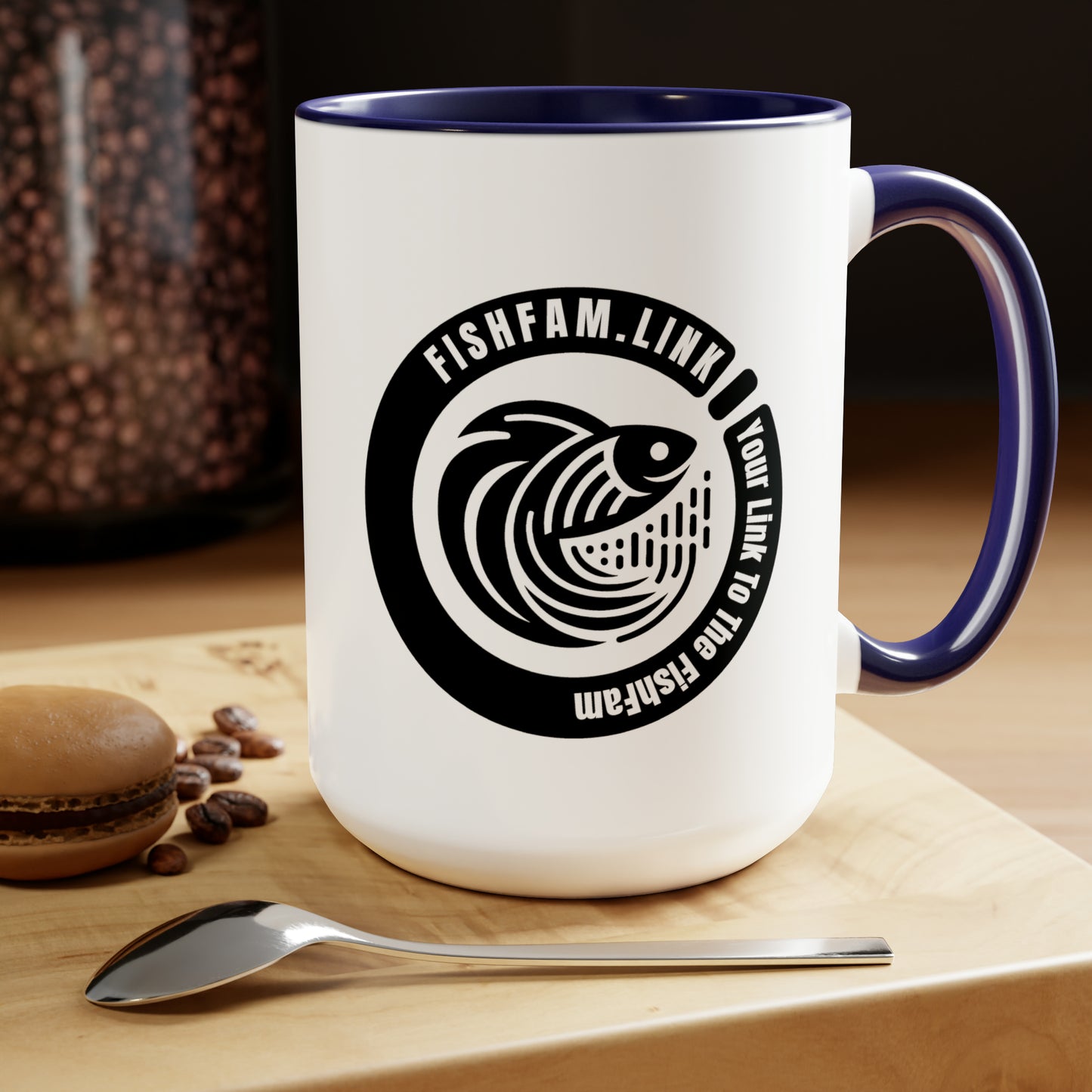 Two-Tone Coffee Mugs, 15oz