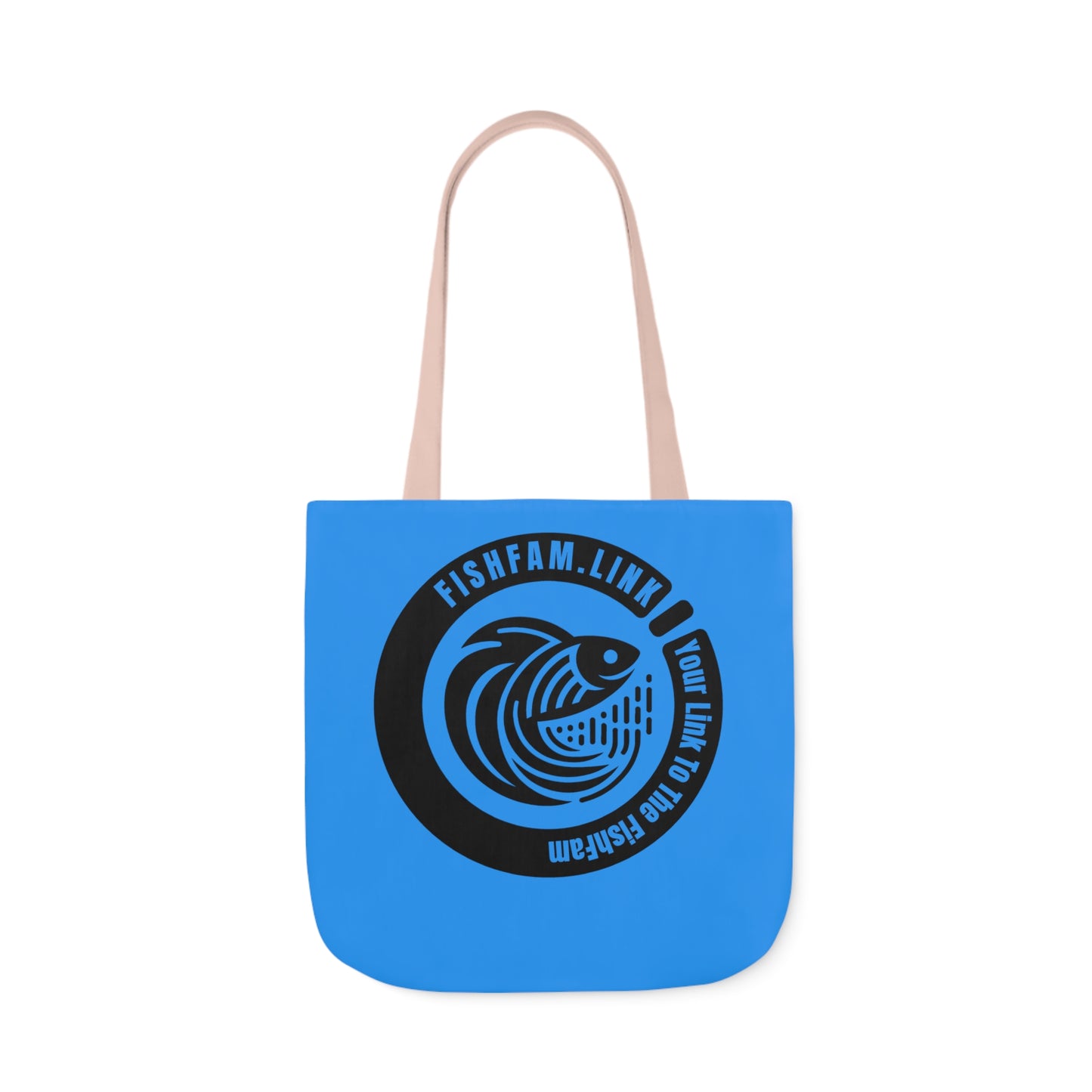 FishFamLink AOP Polyester Canvas Tote Bag