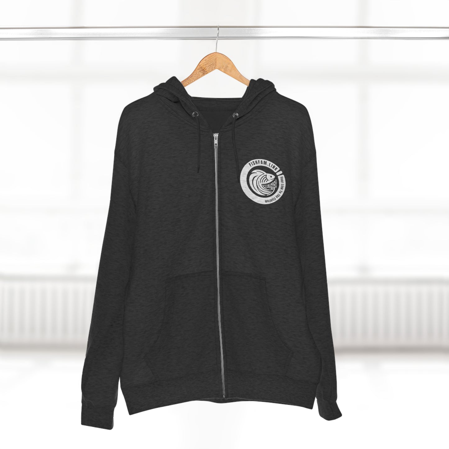 Your Link to the FishFam Unisex Premium Full Zip Hoodie