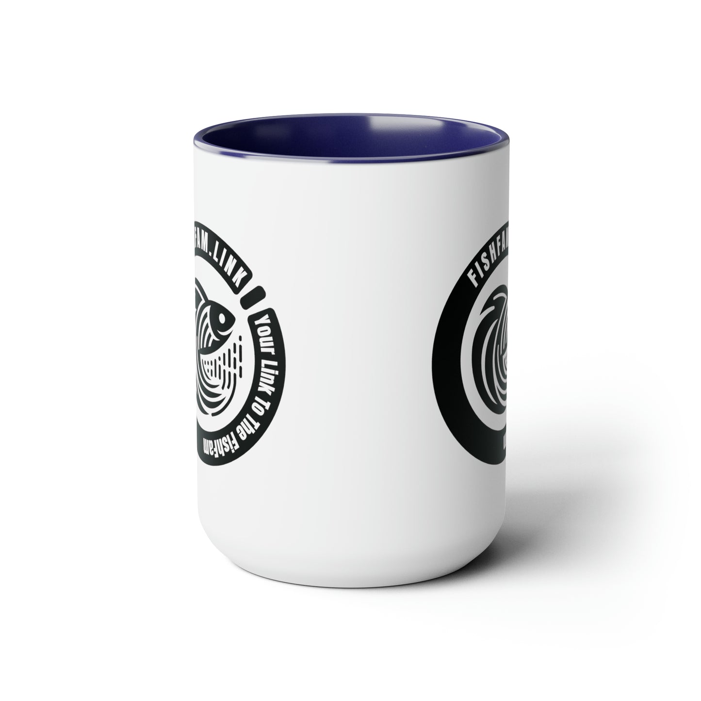 Two-Tone Coffee Mugs, 15oz