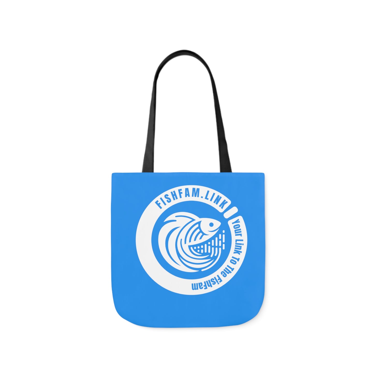 FishFamLink AOP Polyester Canvas Tote Bag
