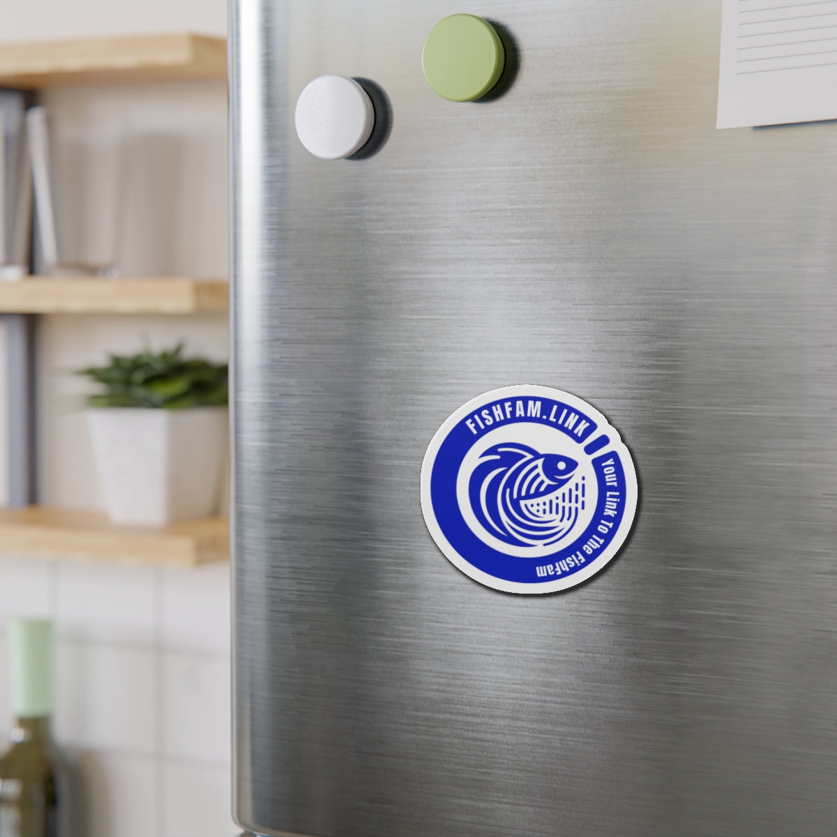 FishFamLink Die-Cut Magnets