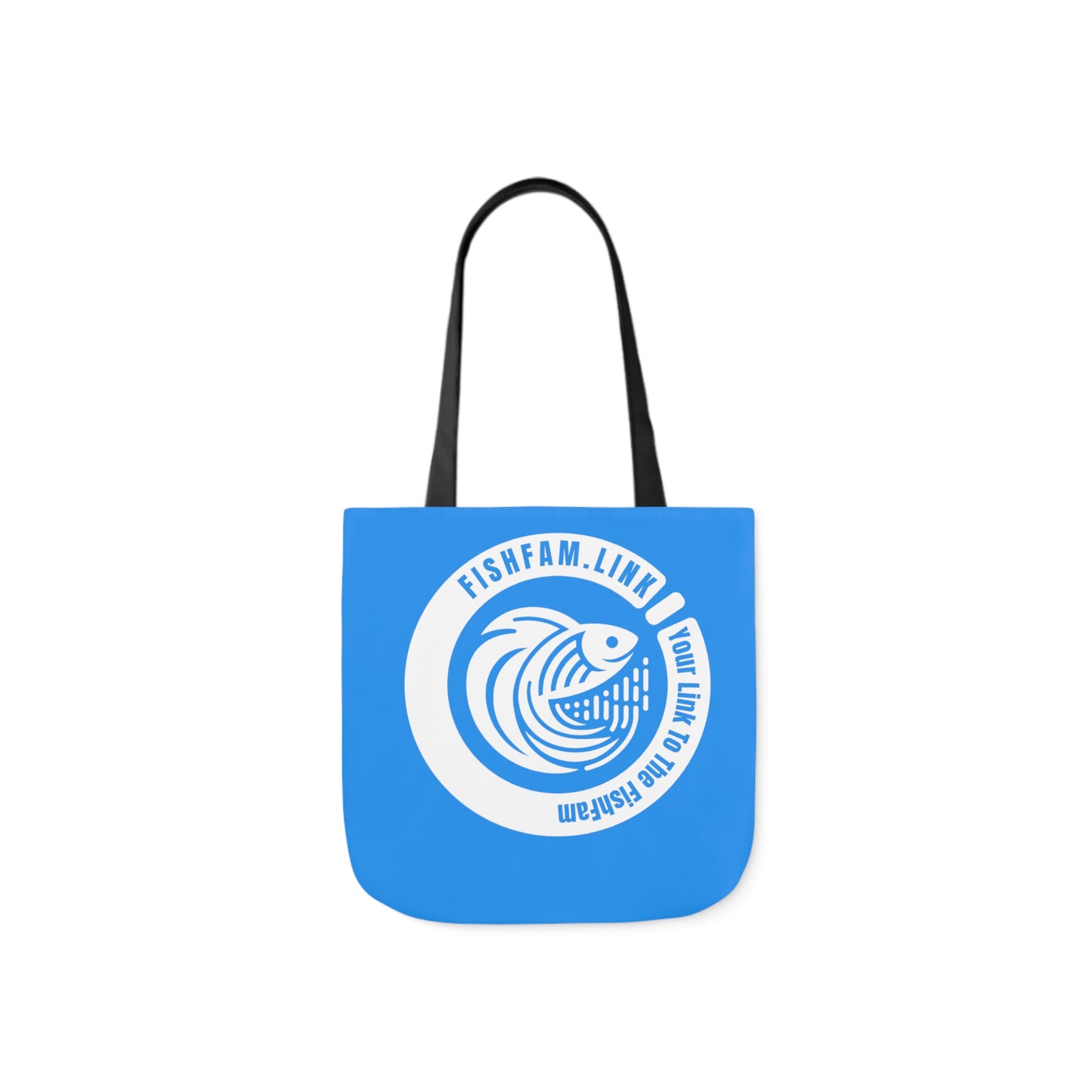 FishFamLink AOP Polyester Canvas Tote Bag