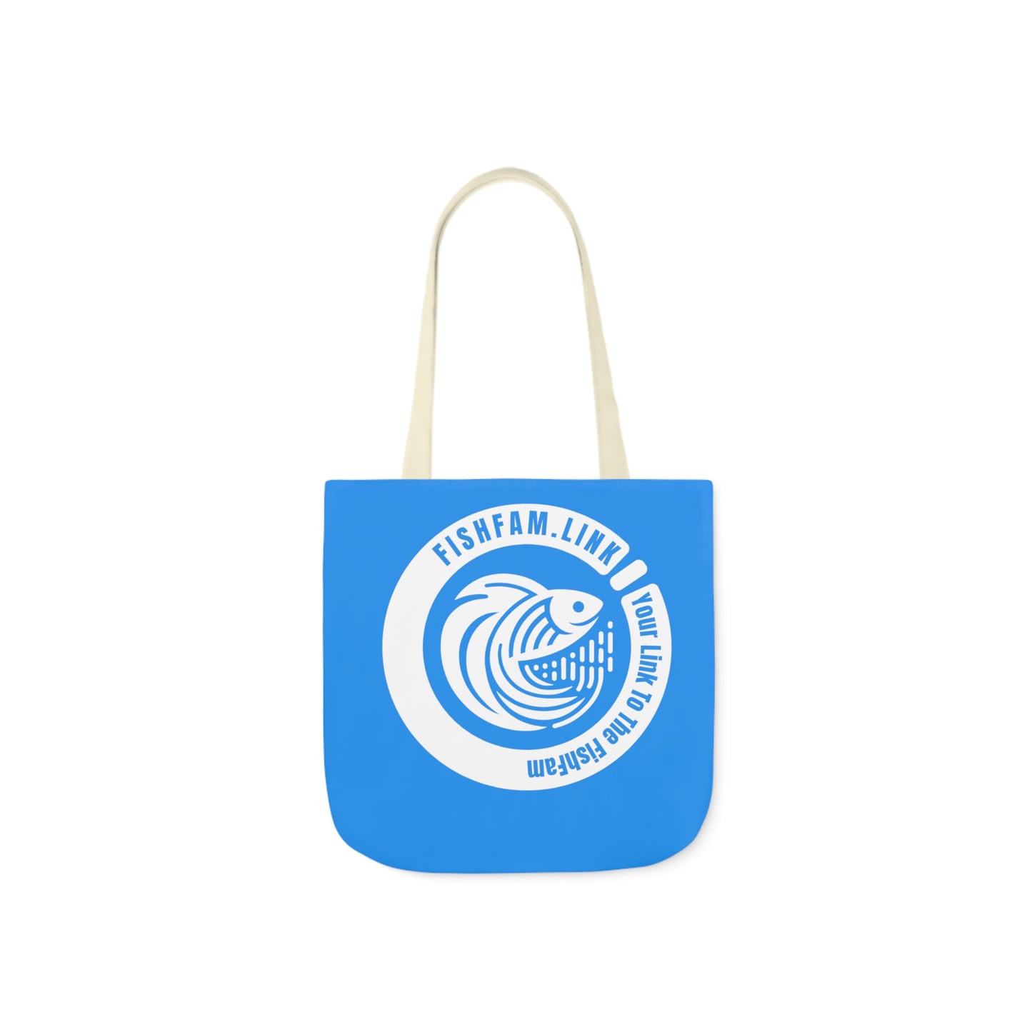 FishFamLink AOP Polyester Canvas Tote Bag