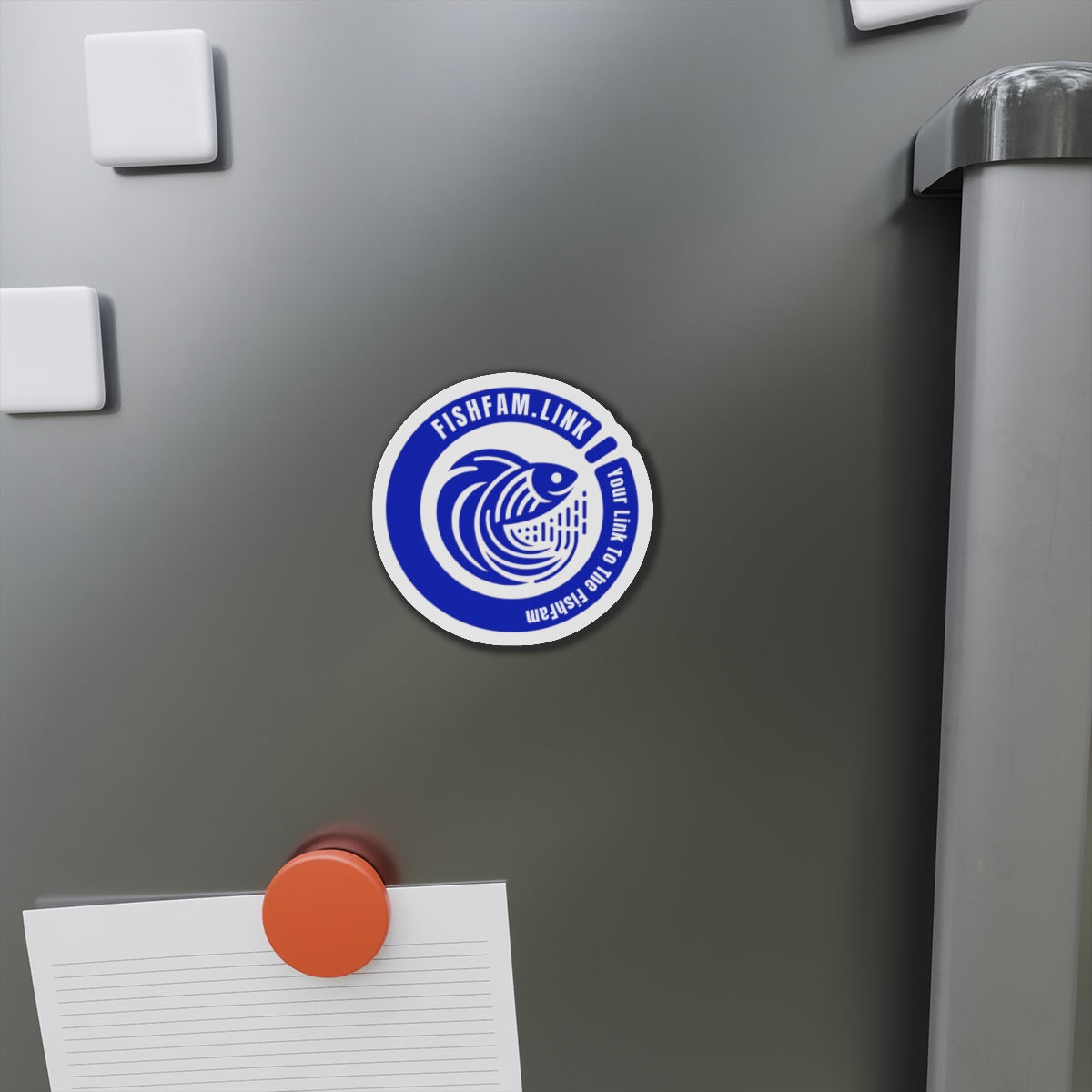FishFamLink Die-Cut Magnets