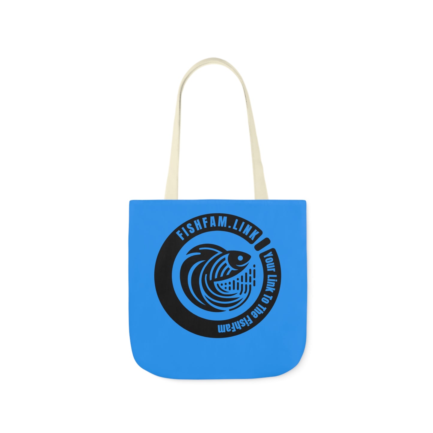 FishFamLink AOP Polyester Canvas Tote Bag