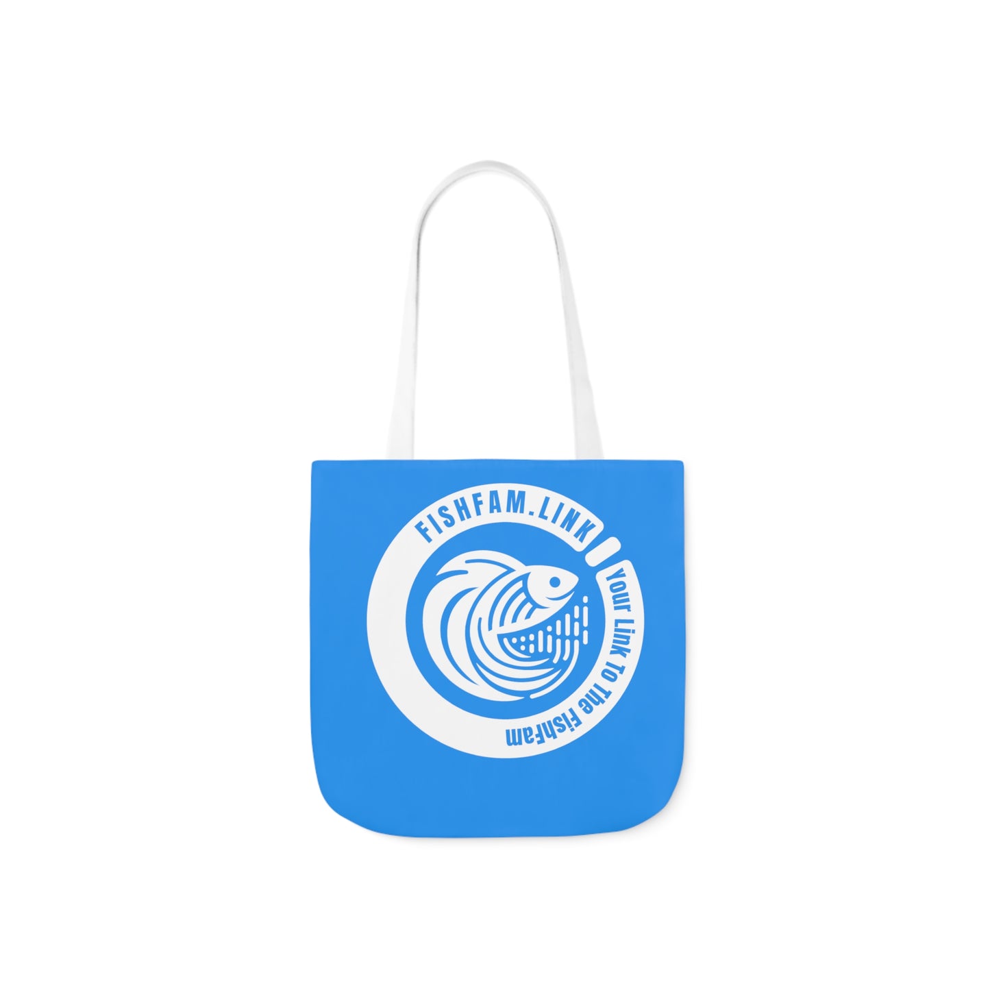 FishFamLink AOP Polyester Canvas Tote Bag
