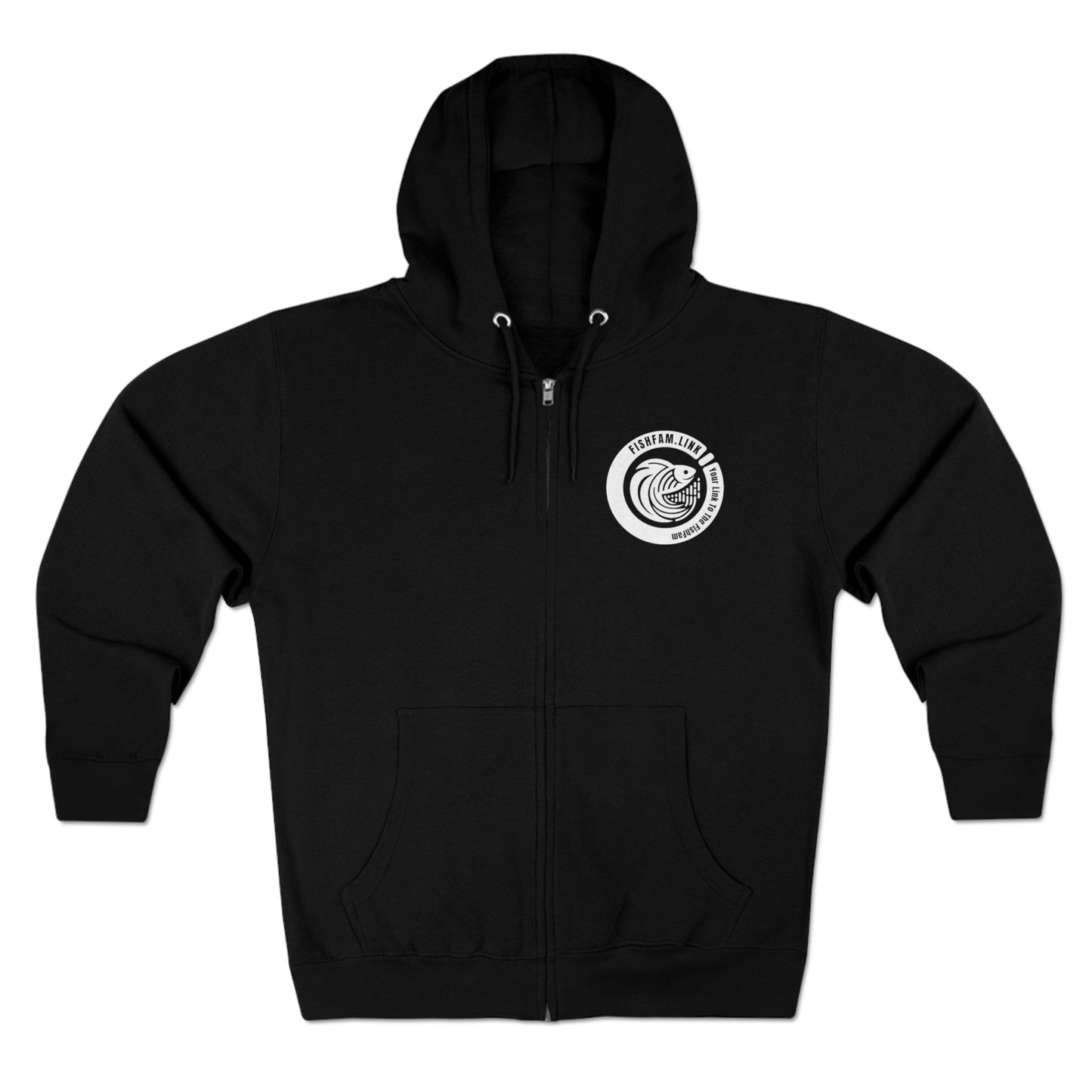 Your Link to the FishFam Unisex Premium Full Zip Hoodie
