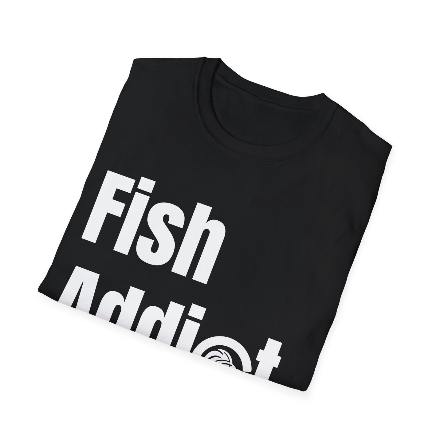 Fish Addict. - FishFamLink Unisex Softstyle T-Shirt
