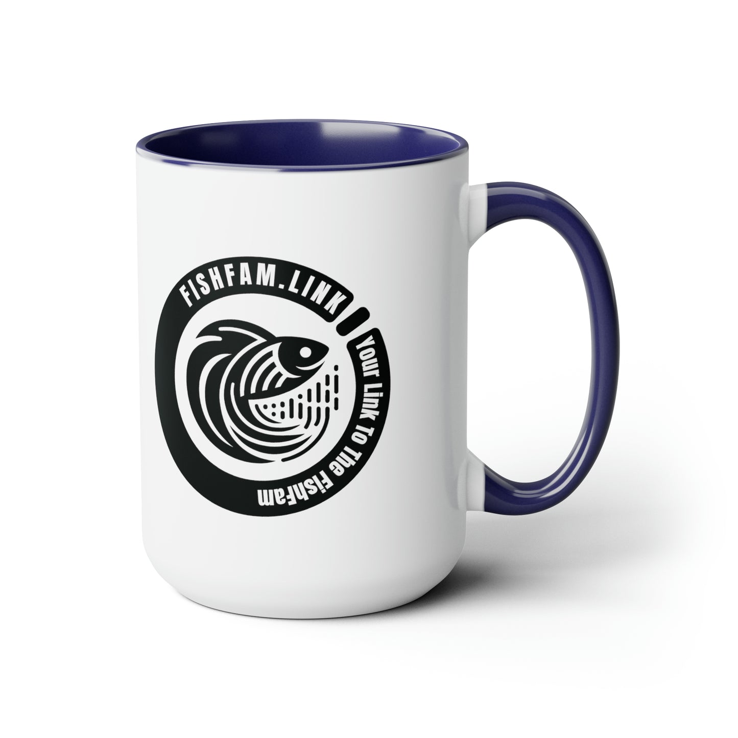 Two-Tone Coffee Mugs, 15oz