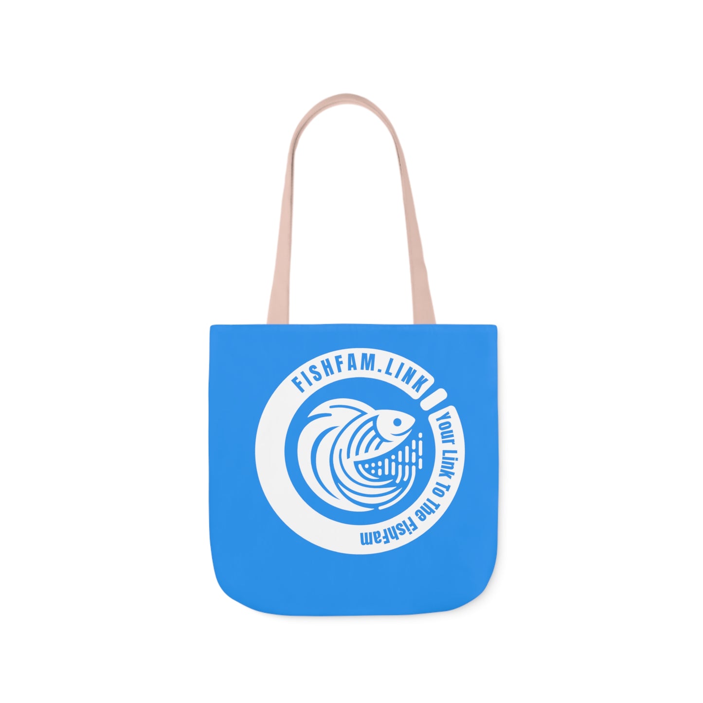 FishFamLink AOP Polyester Canvas Tote Bag