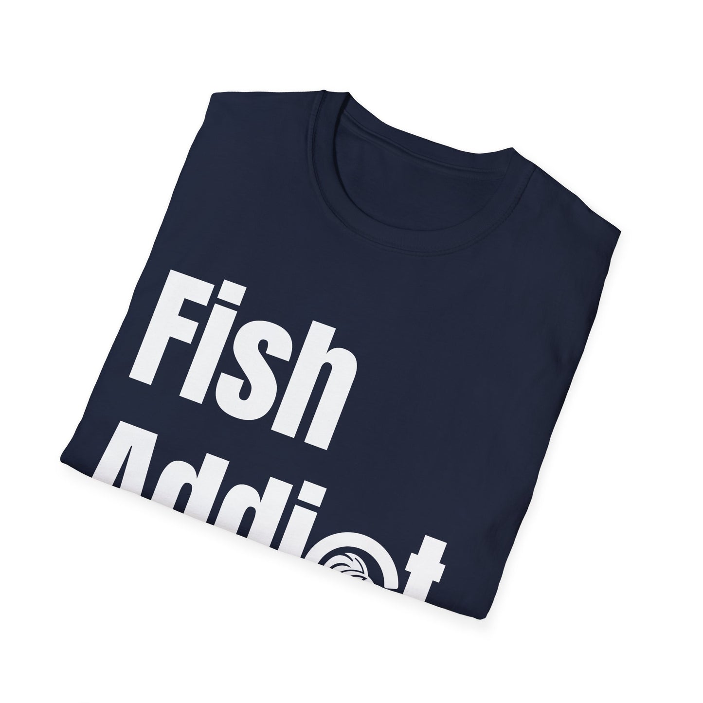 Fish Addict. - FishFamLink Unisex Softstyle T-Shirt