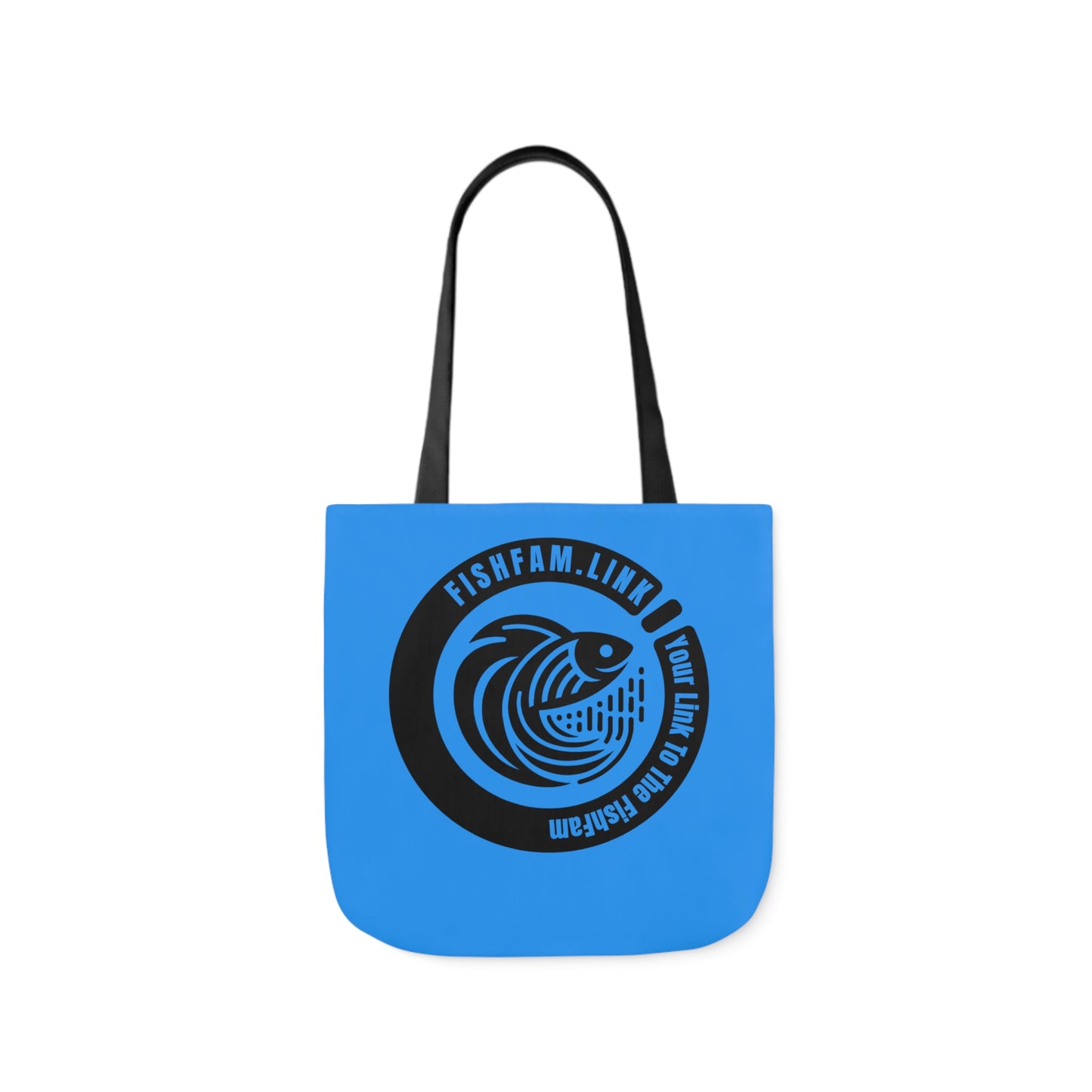 FishFamLink AOP Polyester Canvas Tote Bag