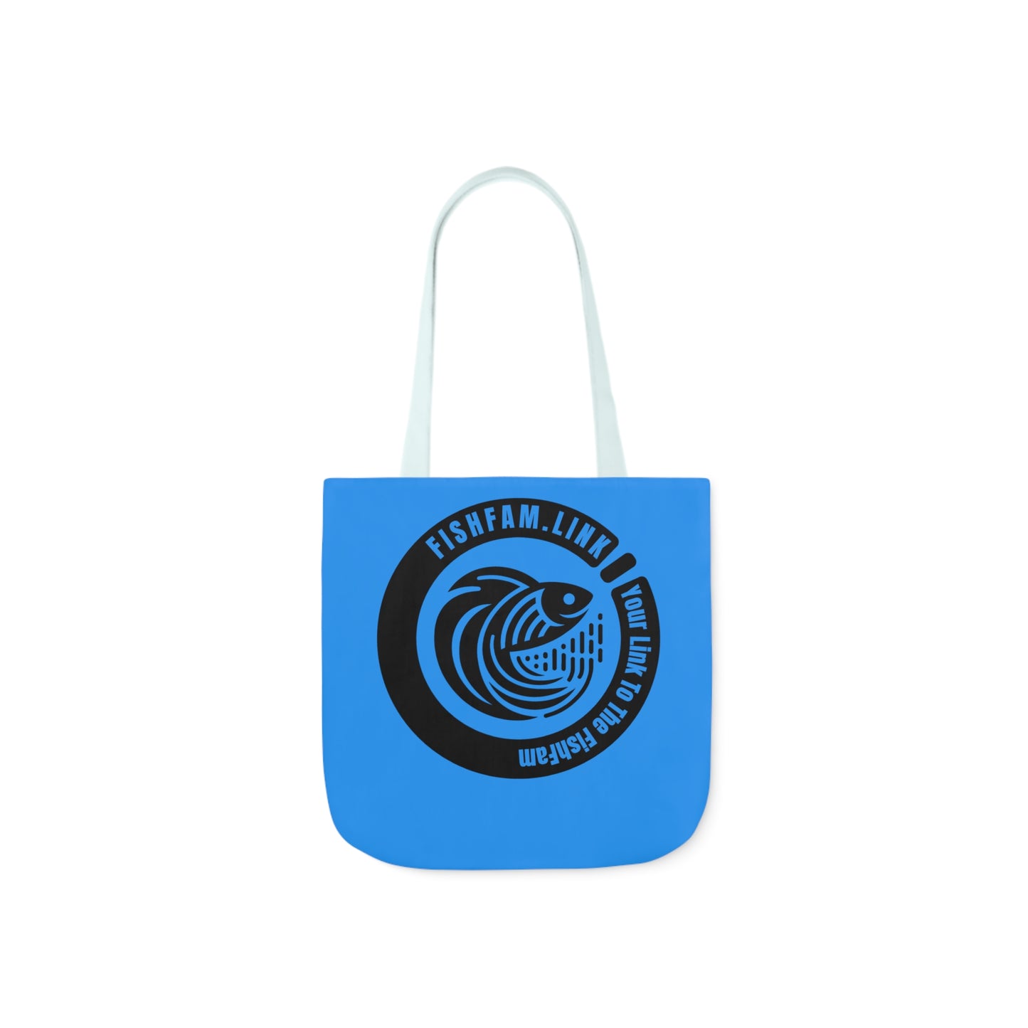 FishFamLink AOP Polyester Canvas Tote Bag
