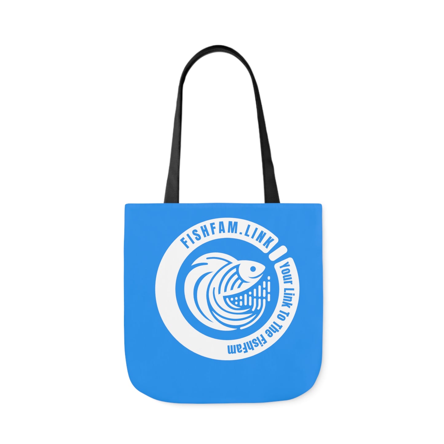 FishFamLink AOP Polyester Canvas Tote Bag