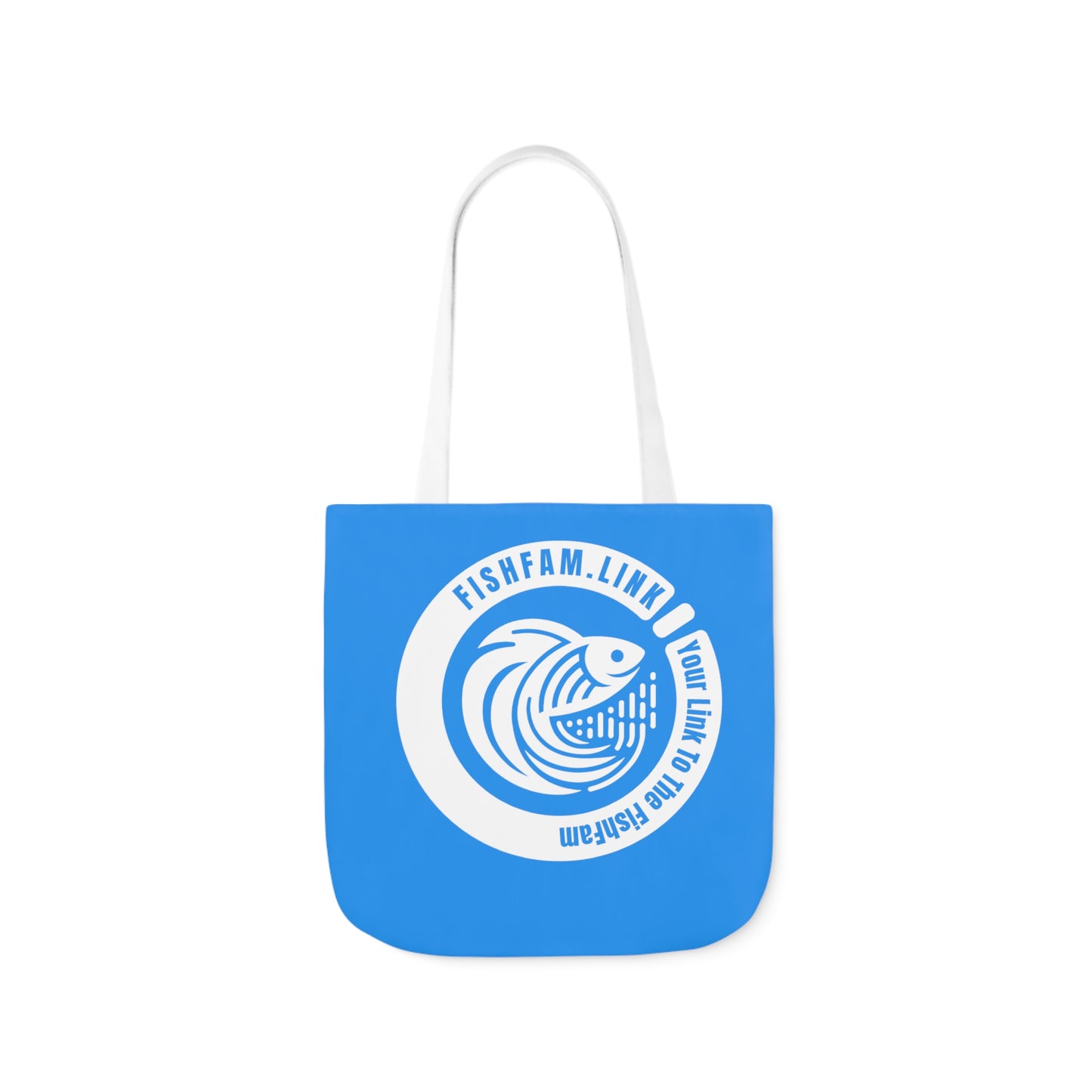FishFamLink AOP Polyester Canvas Tote Bag