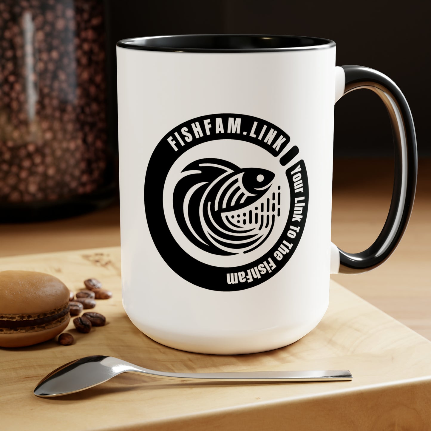 Two-Tone Coffee Mugs, 15oz