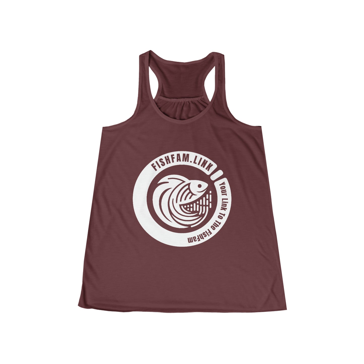 FishFamLink Women's Flowy Racerback Tank