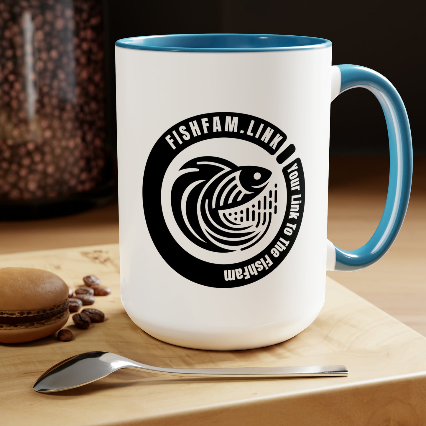 Two-Tone Coffee Mugs, 15oz