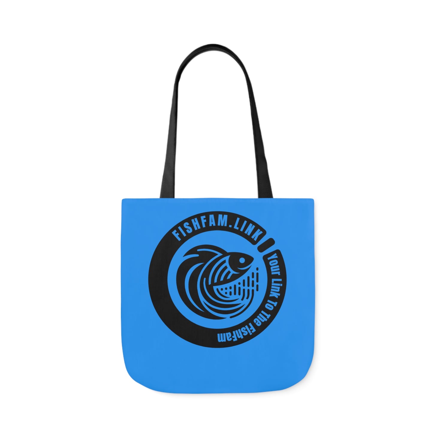 FishFamLink AOP Polyester Canvas Tote Bag