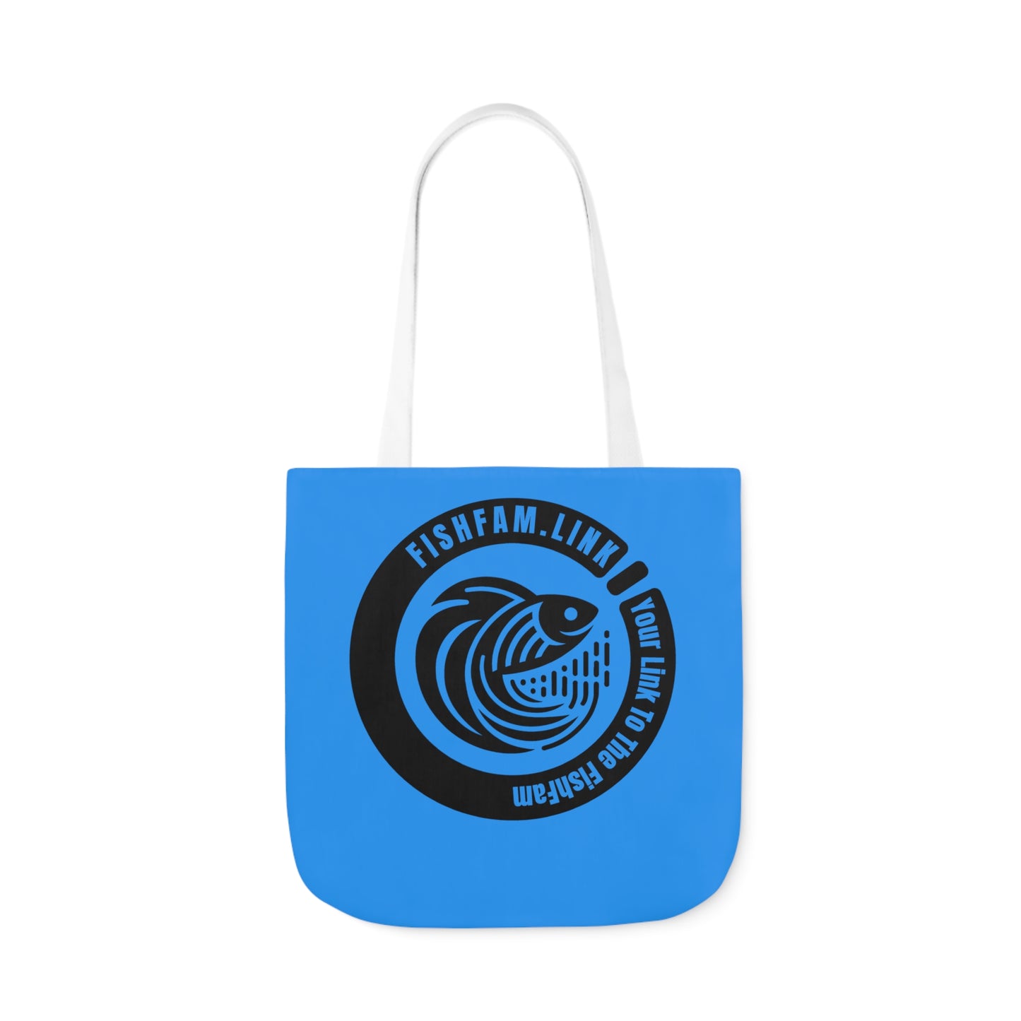 FishFamLink AOP Polyester Canvas Tote Bag