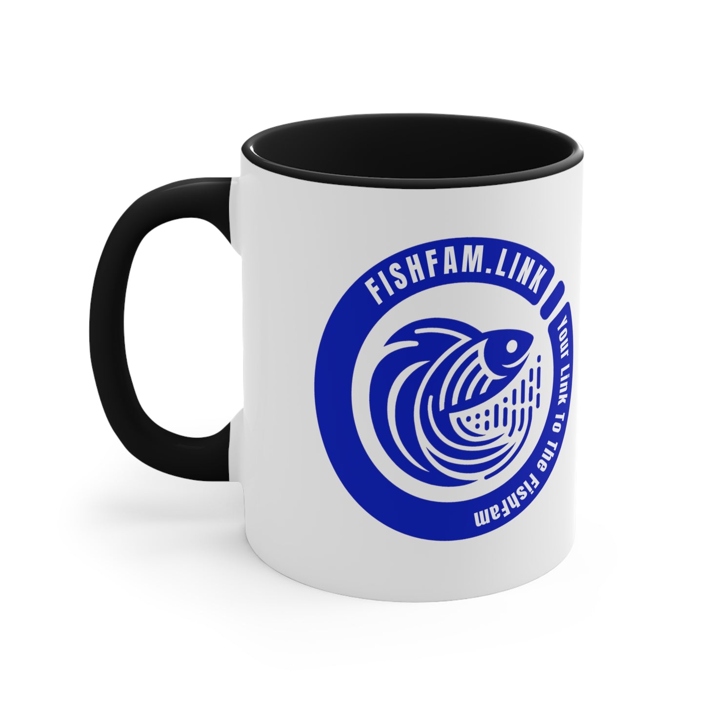 FishFamLink Accent Coffee Mug, 11oz