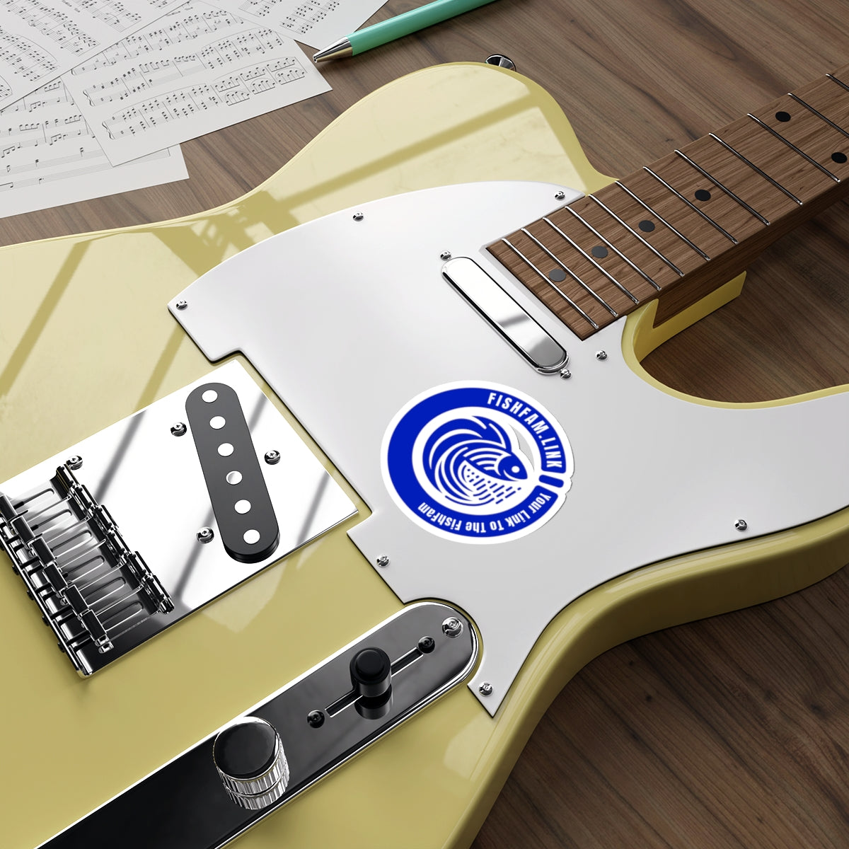 FishFamLink Die-Cut Stickers