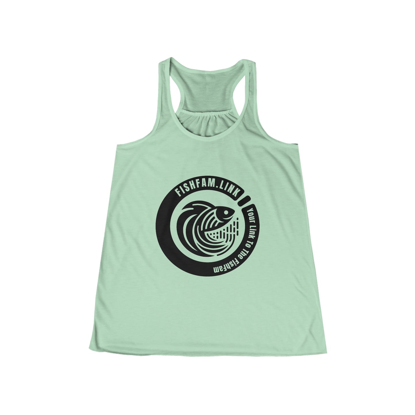 FishFamLink Women's Flowy Racerback Tank