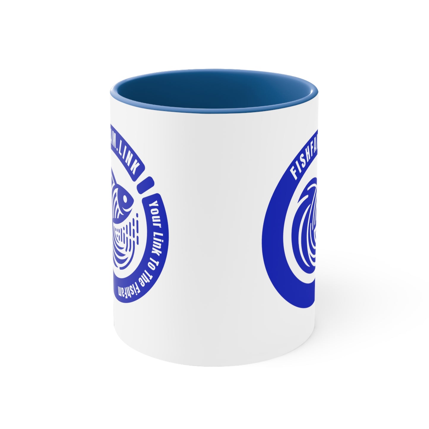 FishFamLink Accent Coffee Mug, 11oz