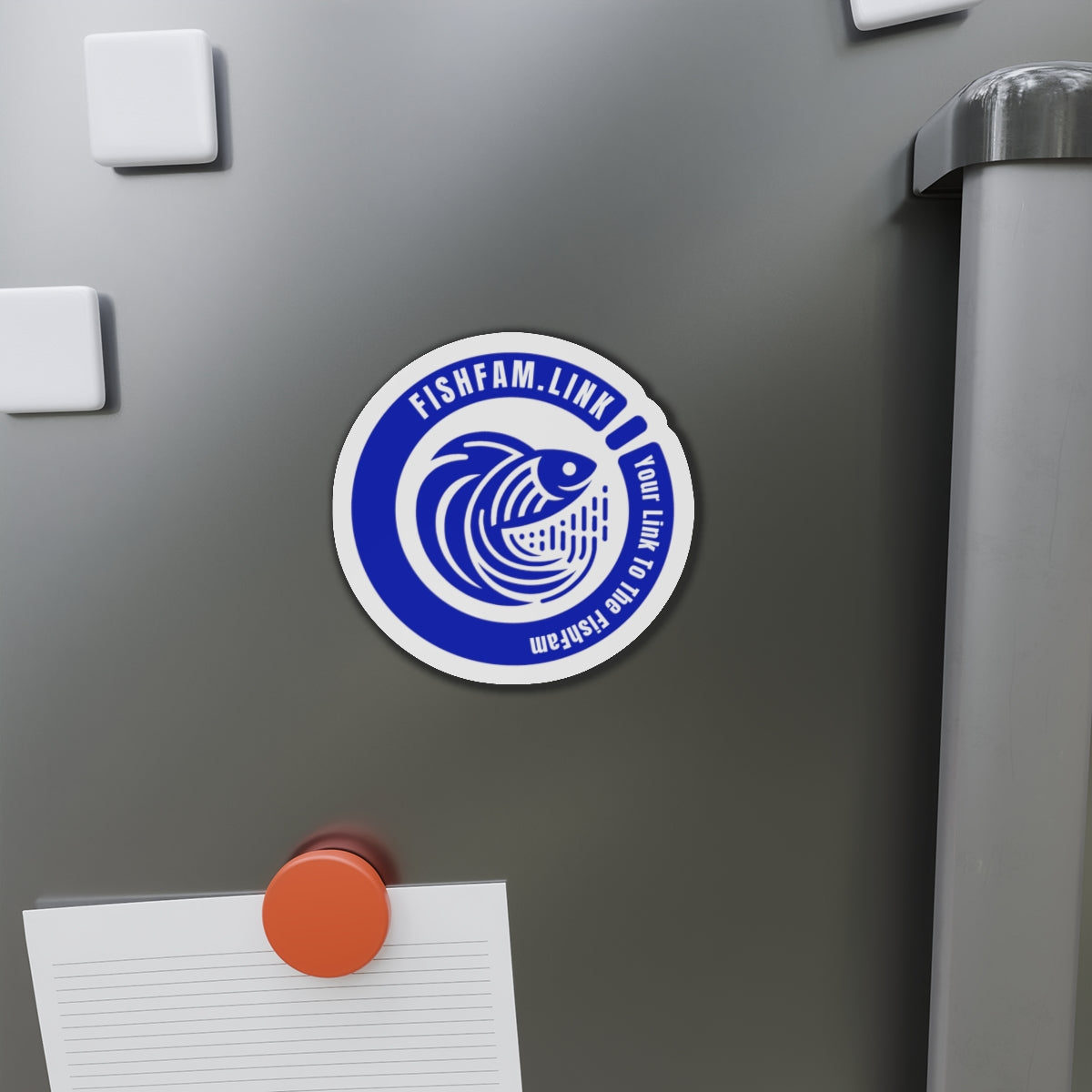 FishFamLink Die-Cut Magnets