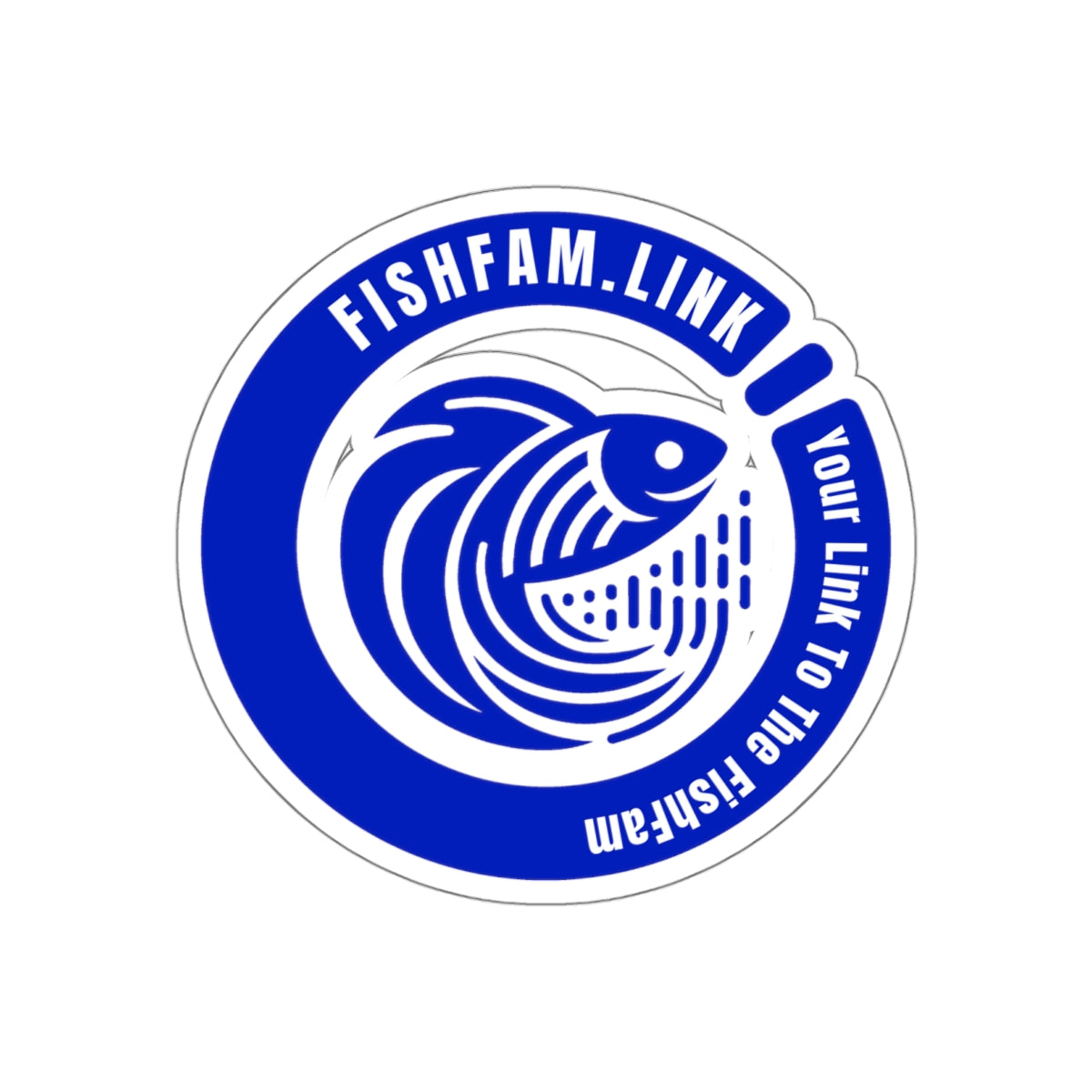FishFamLink Die-Cut Stickers