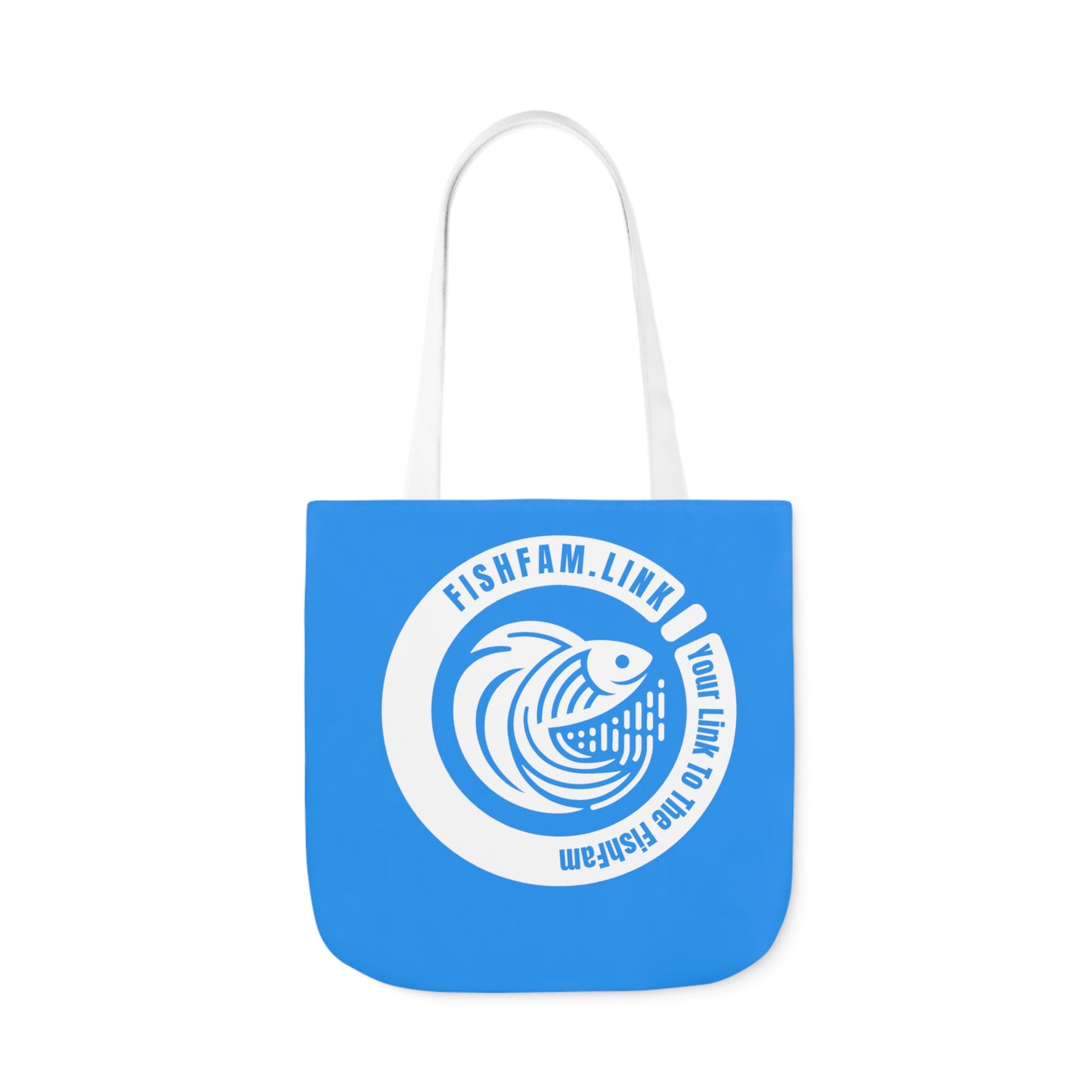 FishFamLink AOP Polyester Canvas Tote Bag