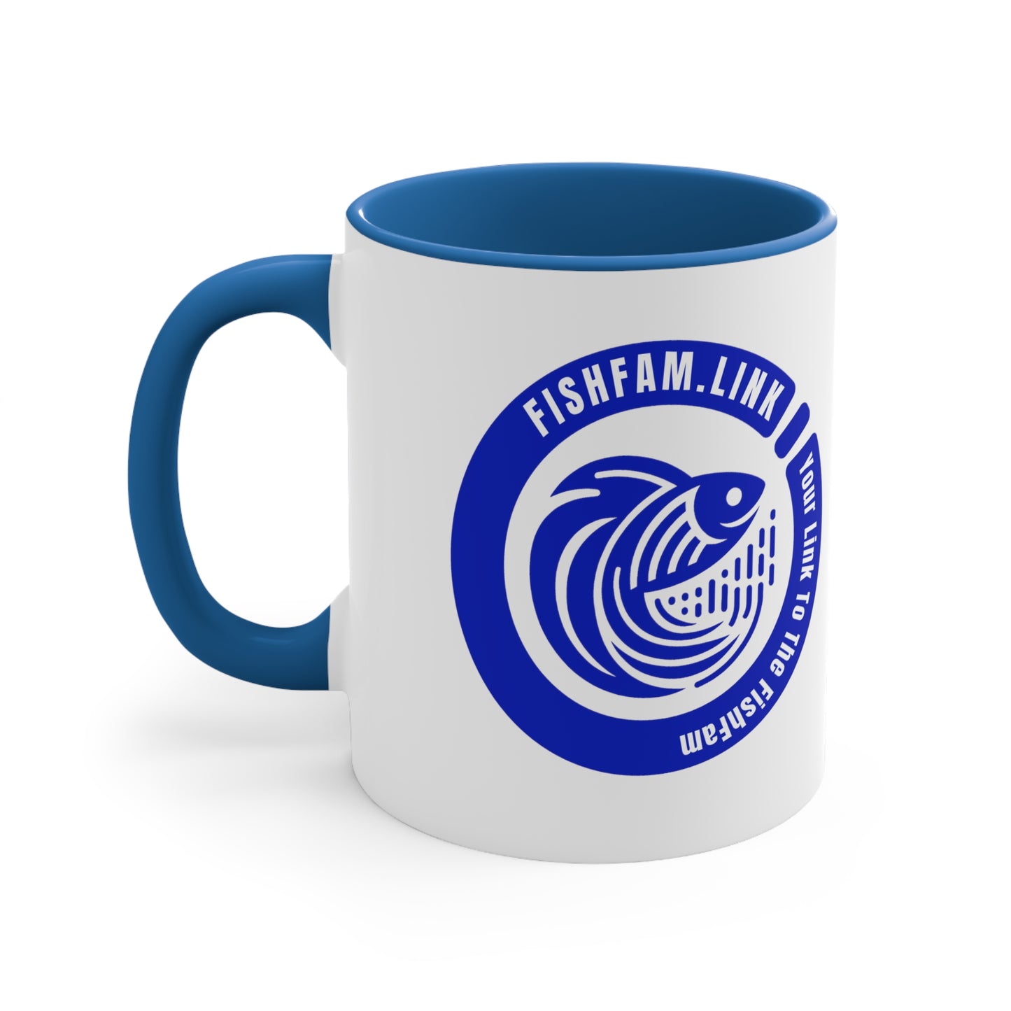 FishFamLink Accent Coffee Mug, 11oz