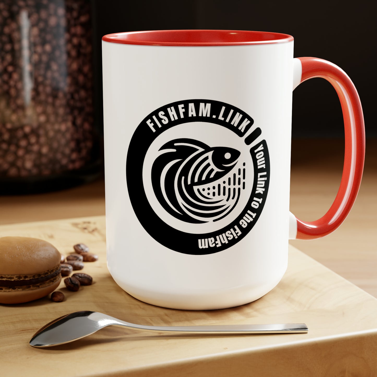 Two-Tone Coffee Mugs, 15oz