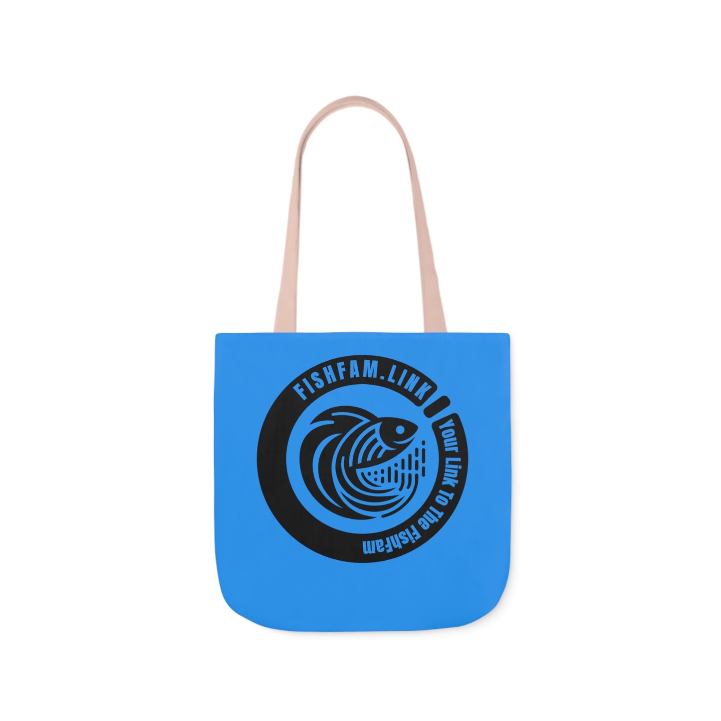 FishFamLink AOP Polyester Canvas Tote Bag