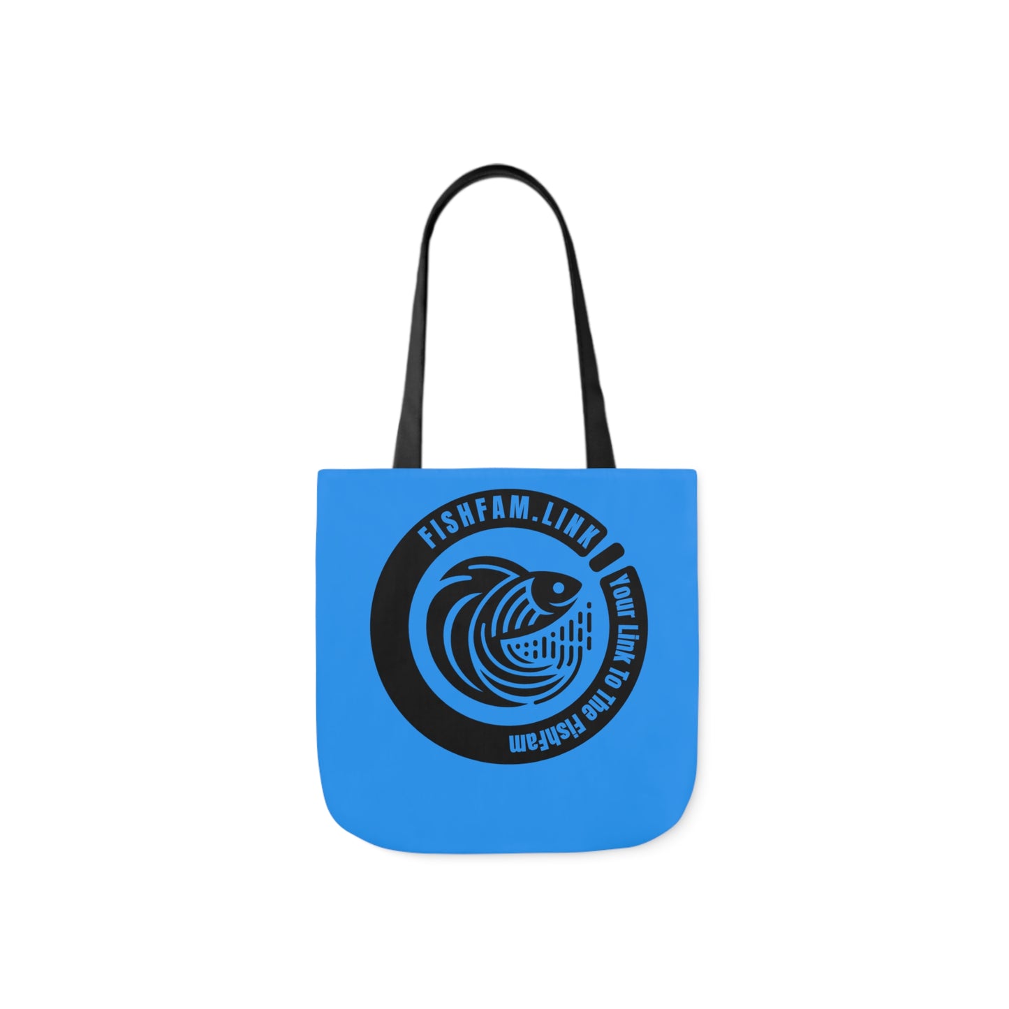 FishFamLink AOP Polyester Canvas Tote Bag