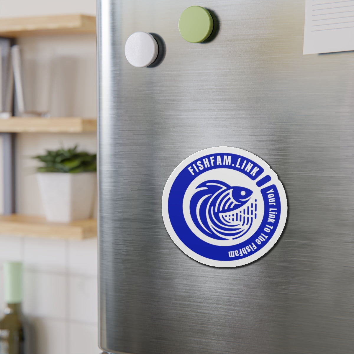 FishFamLink Die-Cut Magnets
