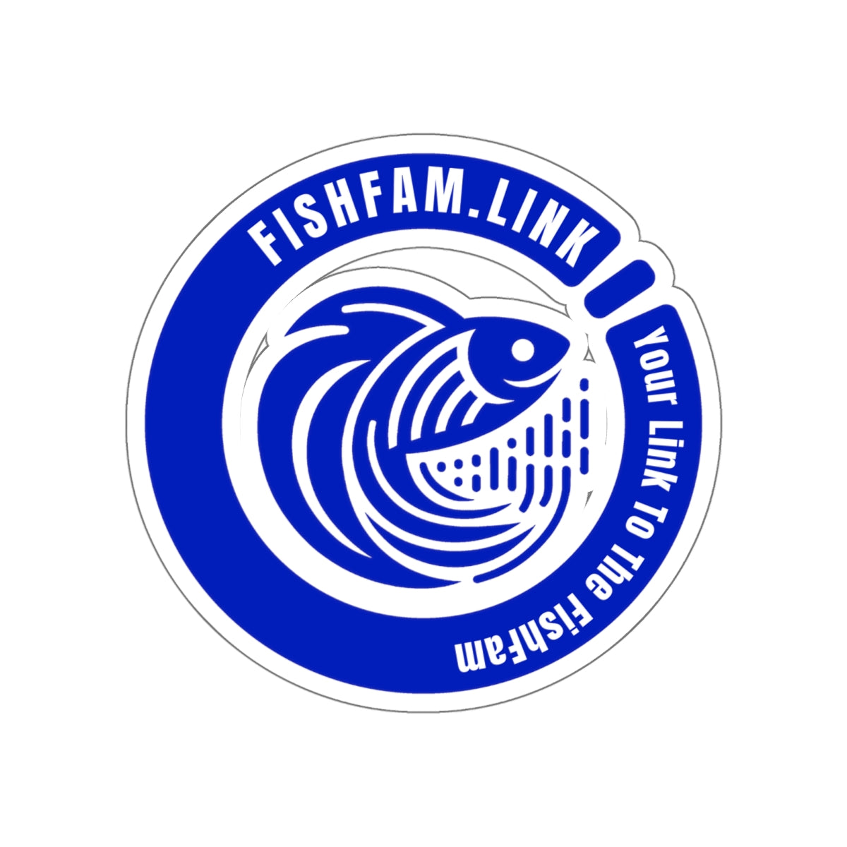 FishFamLink Die-Cut Stickers