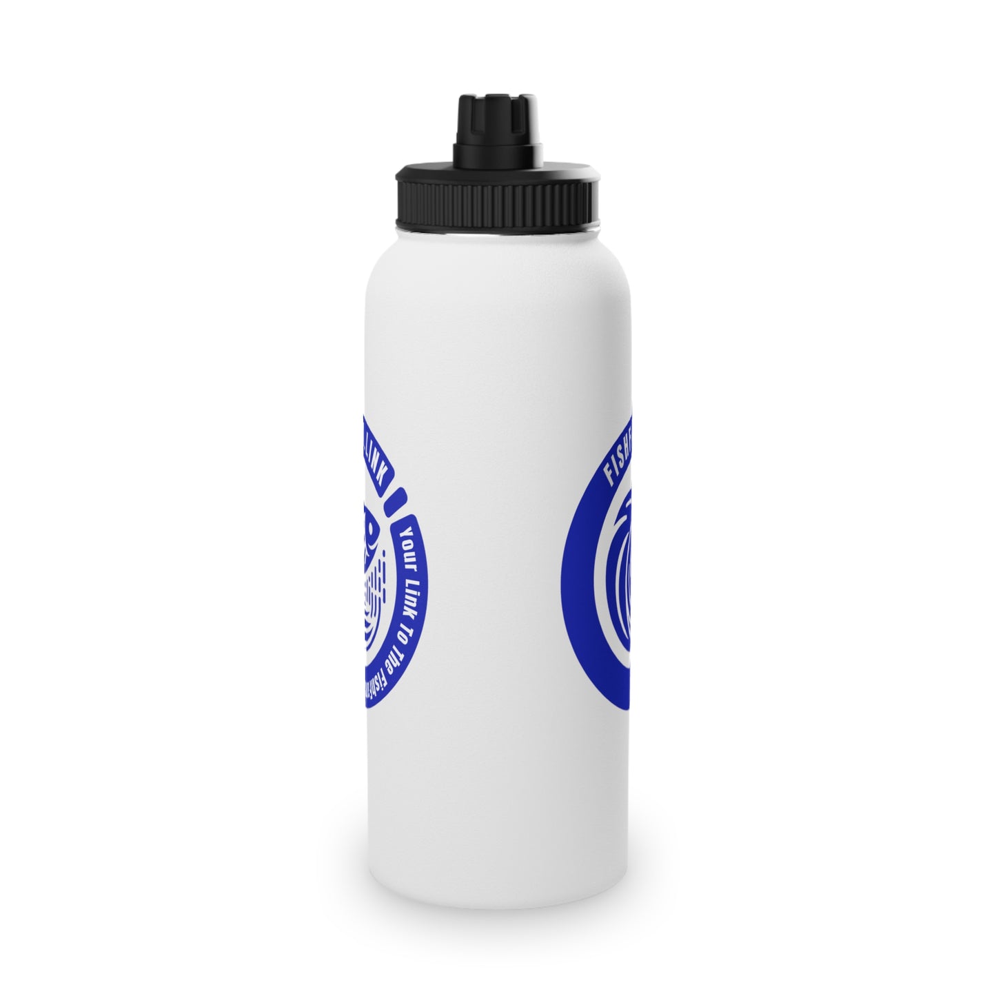 FishFamLink Stainless Steel Water Bottle, Sports Lid