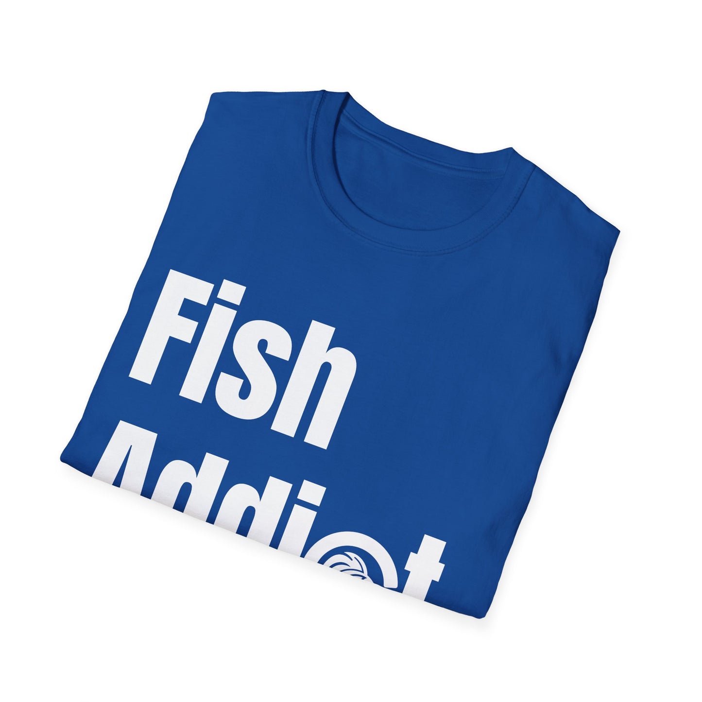 Fish Addict. - FishFamLink Unisex Softstyle T-Shirt